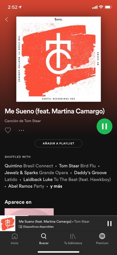 Canción Me Sueno (feat. Martina Camargo)