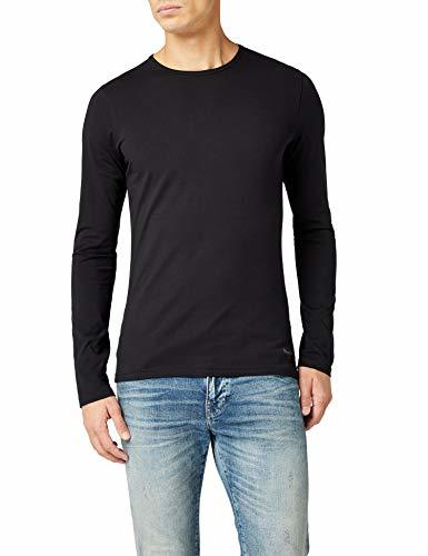 Social Pepe Jeans Original Basic L/S PM503803 Top de Manga Larga, Negro