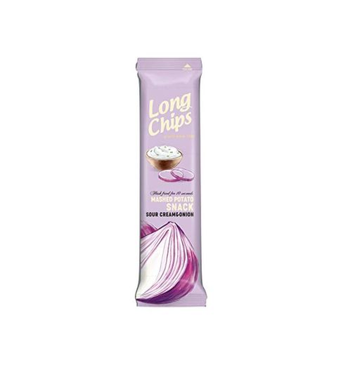 Snacks de patata GIGANTES Long Chips Sour cream and onion - Caja