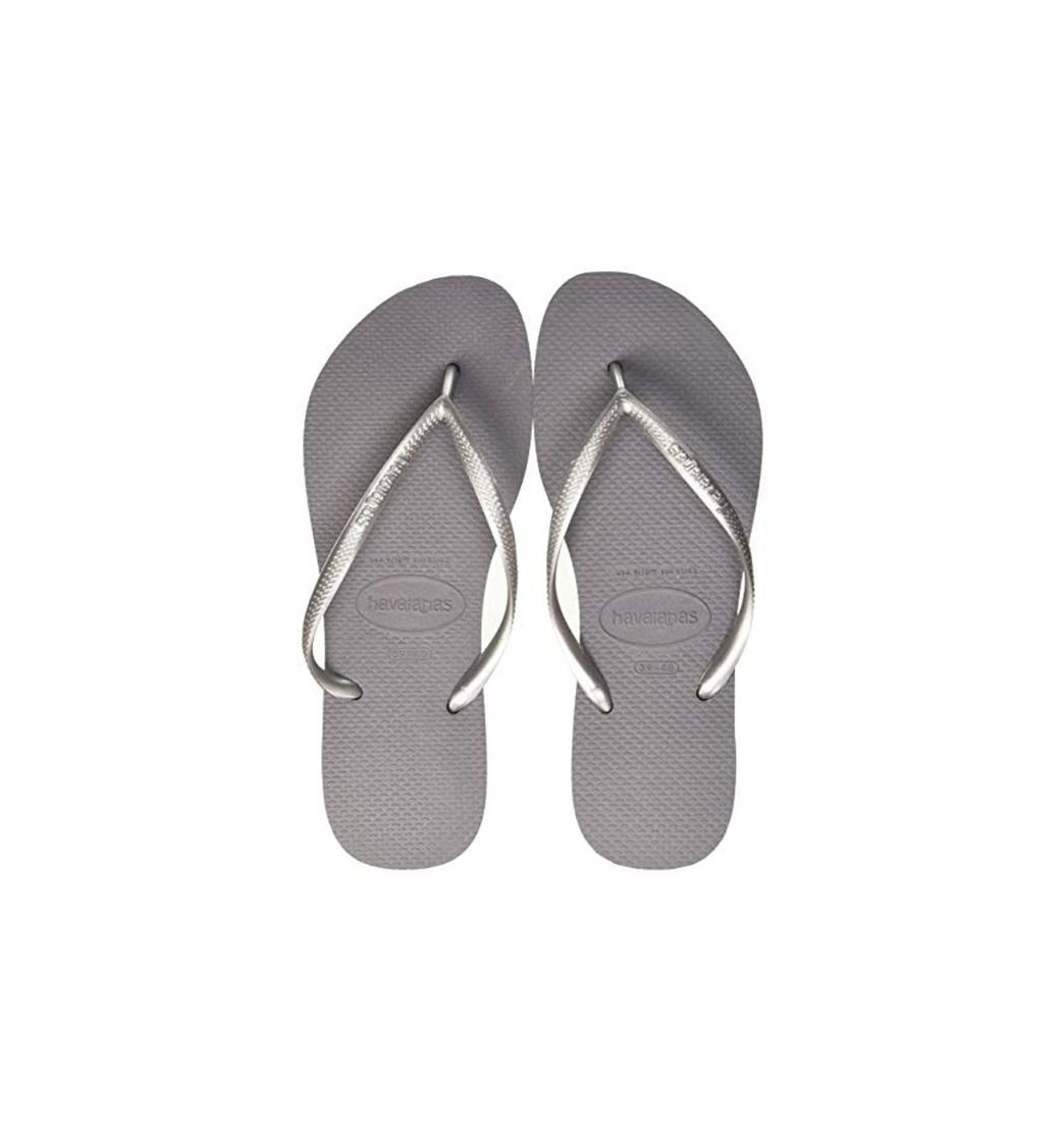 Fashion Havaianas Slim, Chanclas Mujer, Gris