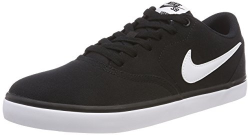 Moda Nike SB Check Solar Cnvs, Zapatillas de Deporte para Hombre, Negro