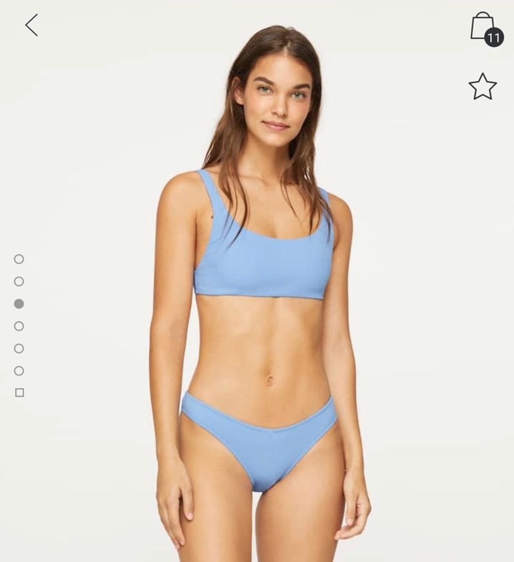 Social Top bikini monocolor -