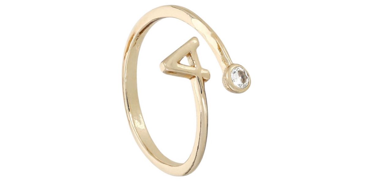 Moda Anillo - Initial A