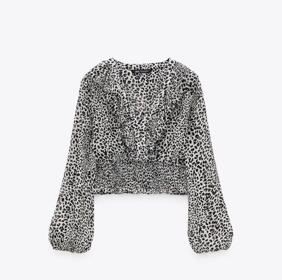 Social TOP CROPPED ESTAMPADO ANIMAL