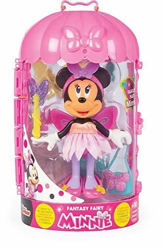 Minnie Mouse- Minnie Fashion Doll Hada Juguete, Color Variado, Talla Unica