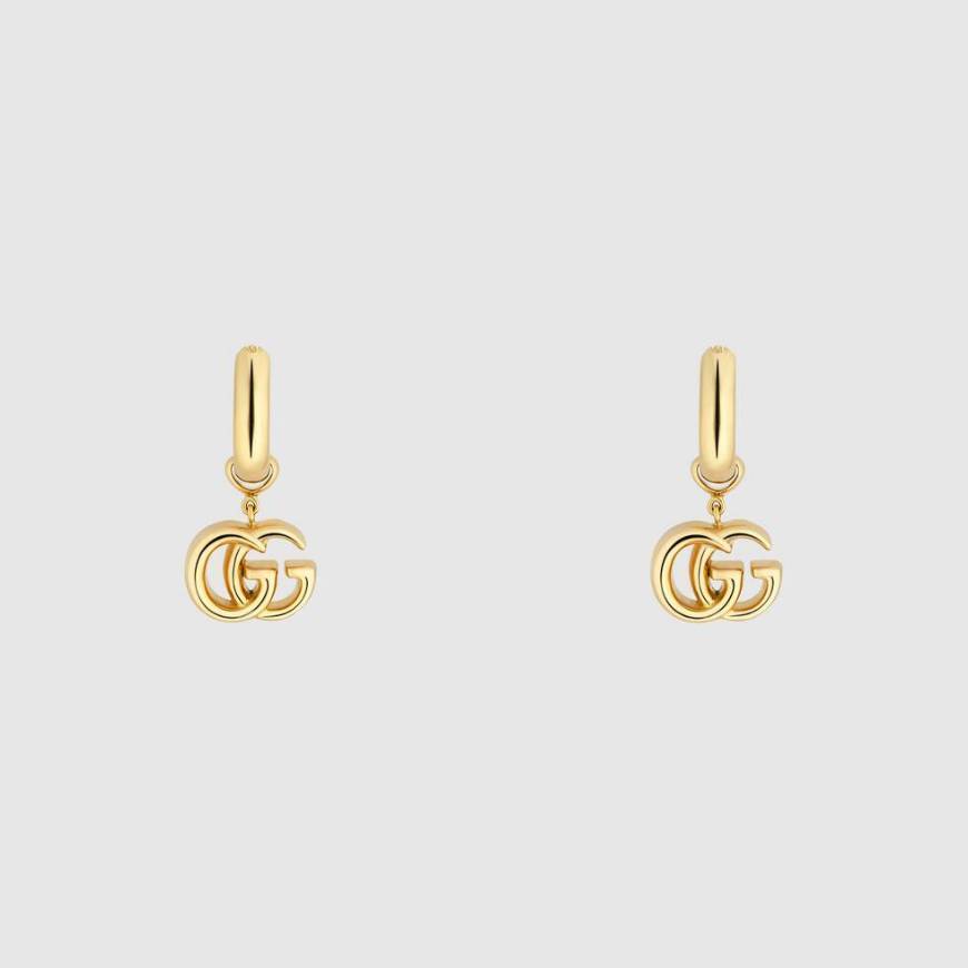 Product GG Running yellow gold earrings


