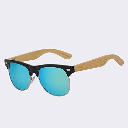 Social YYHV Hombres Remache de Madera Gafas de Sol Lente polarizada Oculos de