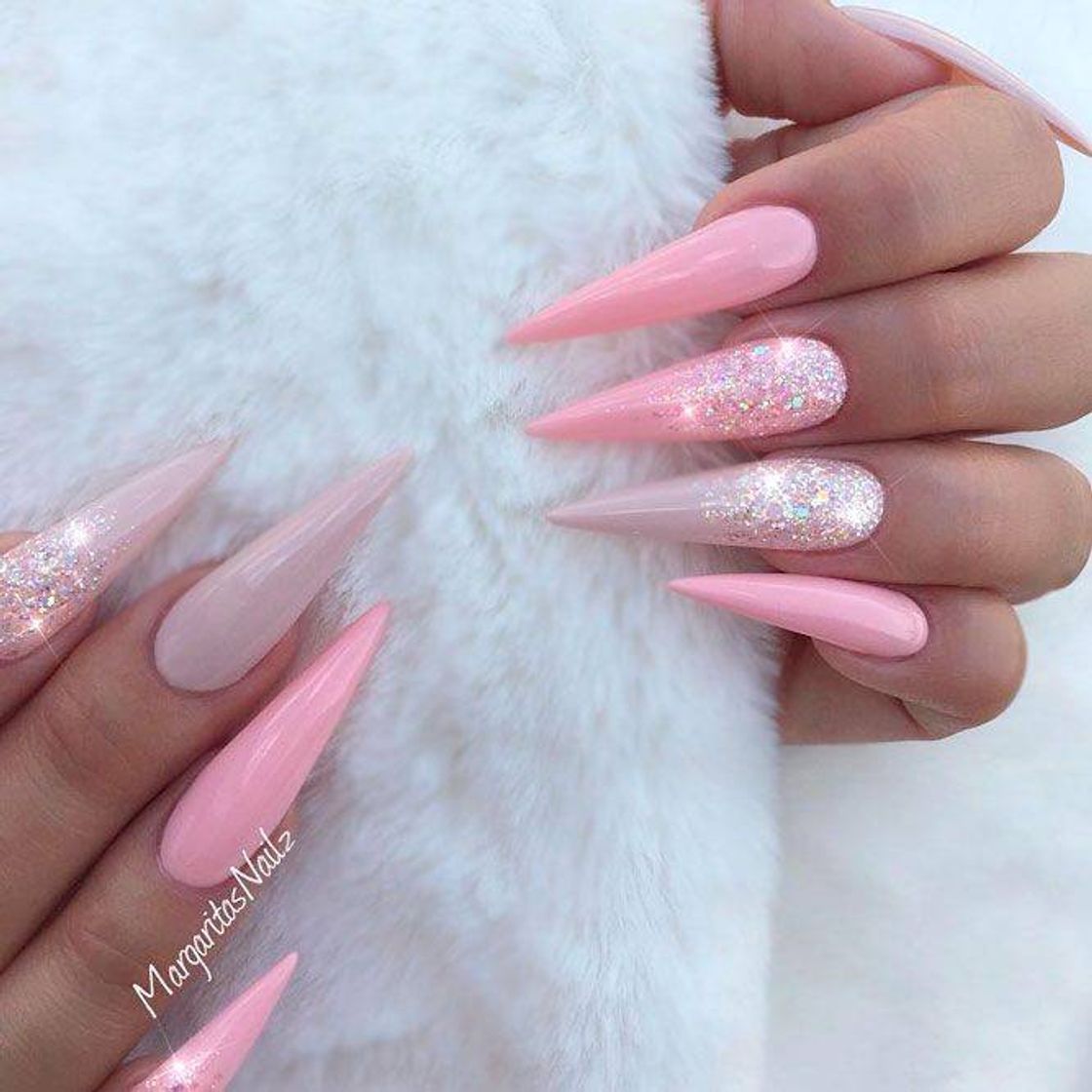 Fashion Unhas rosa 