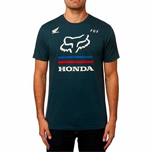 Fashion Fox Racing x Honda Men's Honda Premium Short Sleeve T Shirt Blue-S