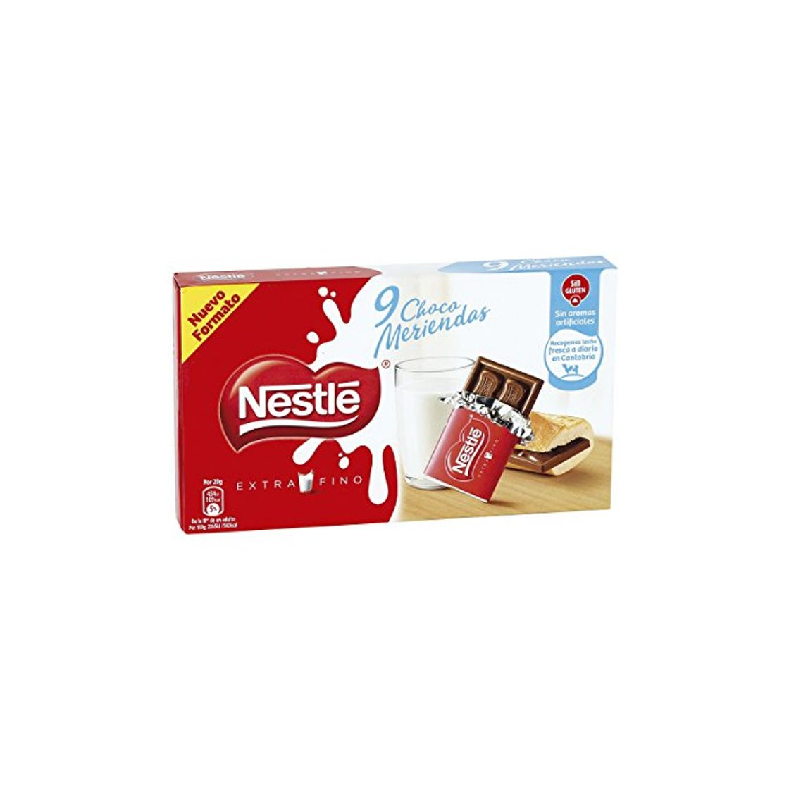 Producto NESTLÉ EXTRAFINO Choco Meriendas Chocolate con Leche 180g