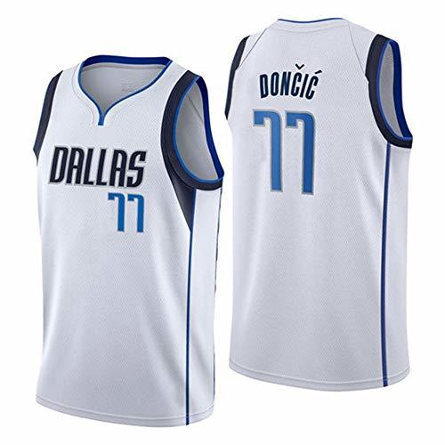 Place Jersey NBA Dallas Mavericks 77 Doncic Jersey de Baloncesto Bordado Swingman de