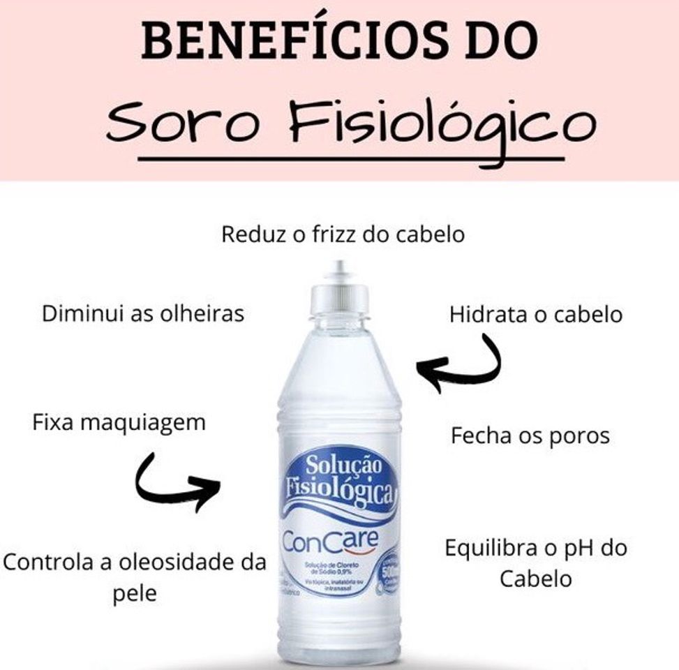 Moda BENEFÍCIOS DO SORO FISIOLÓGICO 