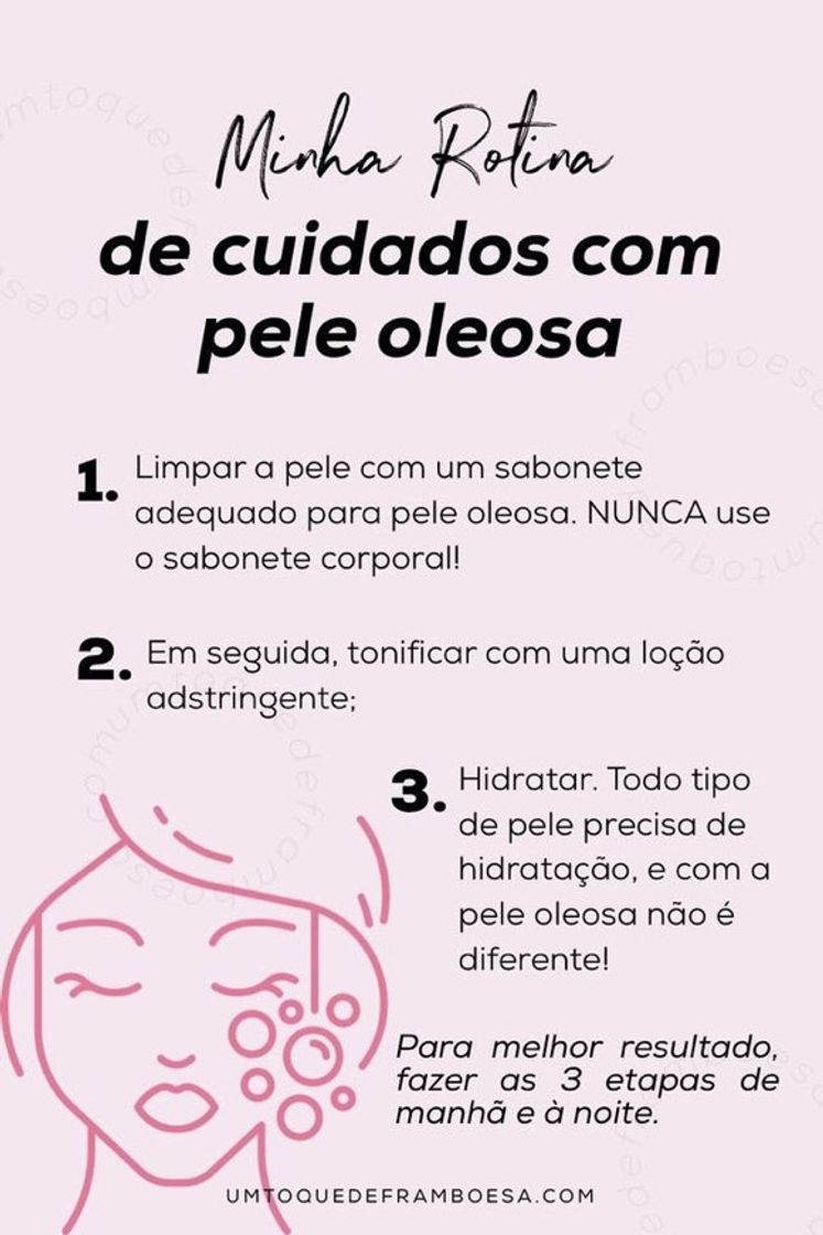 Moda rotina de cuidados com a pele oleosa 