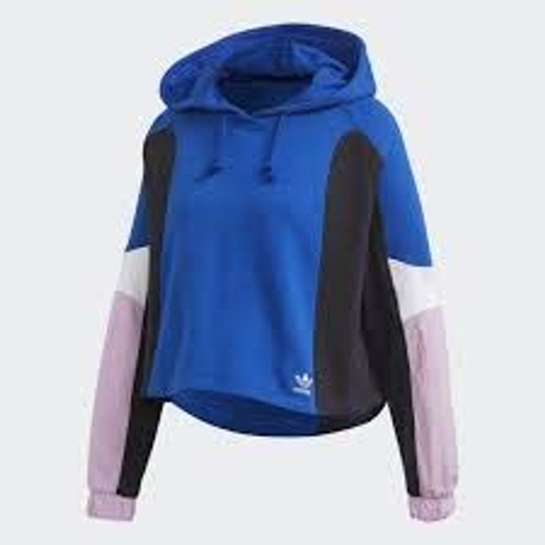 Fashion adidas Crooped Hoodie Sudadera Mujer Azul