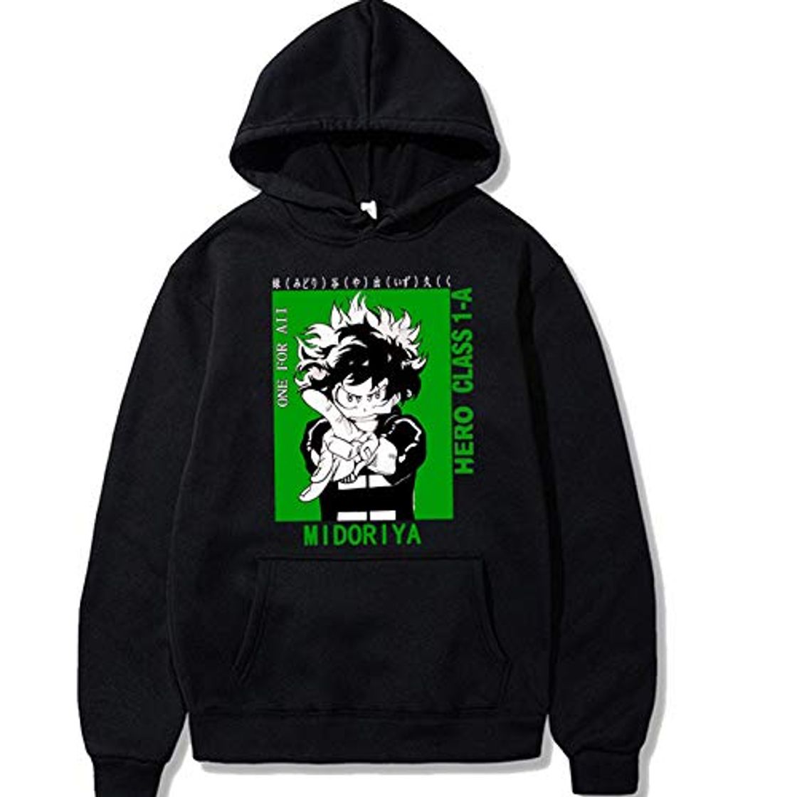 Moda Unisex Anime Deku My Hero Academia Casual Sudadera con Capucha de Manga Larga Midoriya Izuku Sudaderas