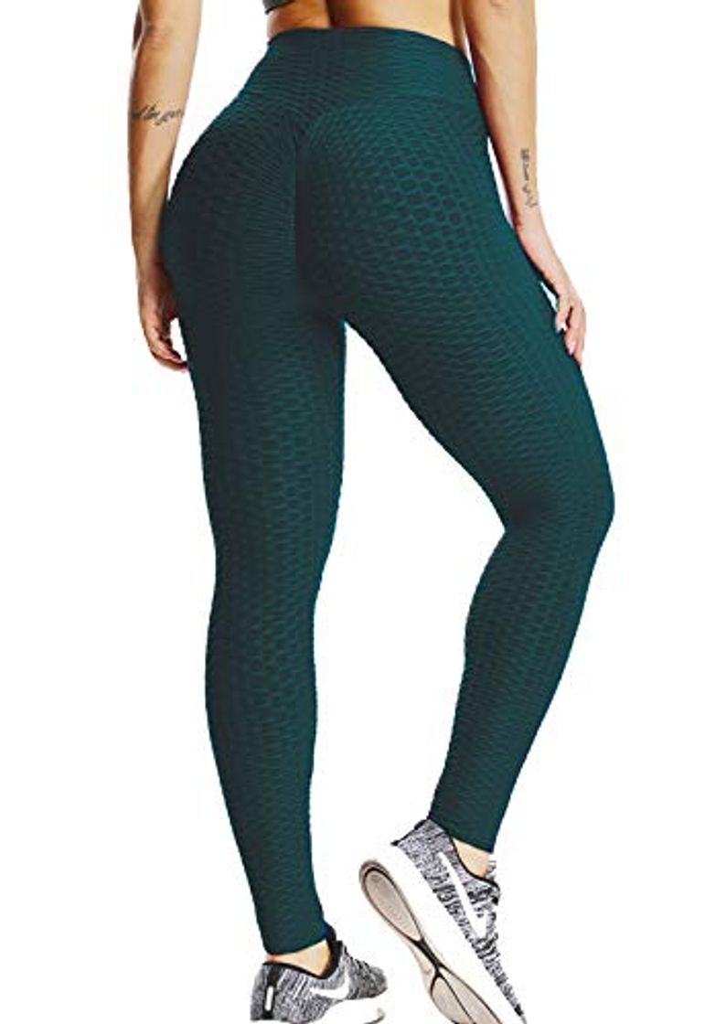 Products FITTOO Mallas Pantalones Deportivos Leggings Mujer Yoga de Alta Cintura Elásticos Yoga Running Fitness  Verde L