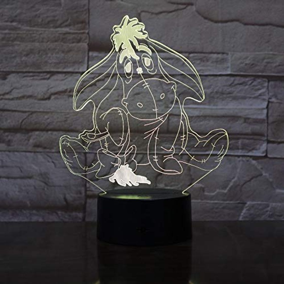 Social Winnie The Pooh Oso Amigo Lindo Dibujos Animados Noche luz Color Cambio lámpara de Mesa decoración del hogar Vacaciones niños decoración de Vacaciones Regalo