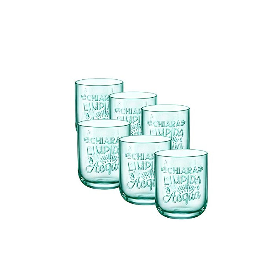 Product Bormioli Rocco Graphica - Juego de 6 vasos de agua