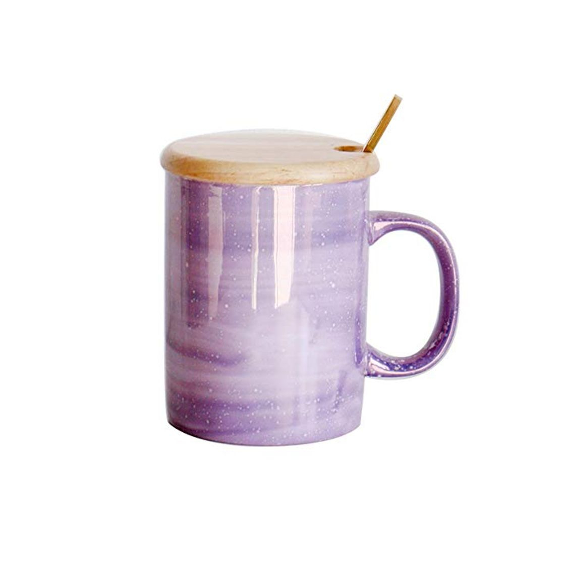 Social Tazas De Desayuno Tazas De Té Tazas De Café Taza Morada Taza De Cerámica Hogar Taza De Agua De Gran Capacidad Con Tapa Cuchara