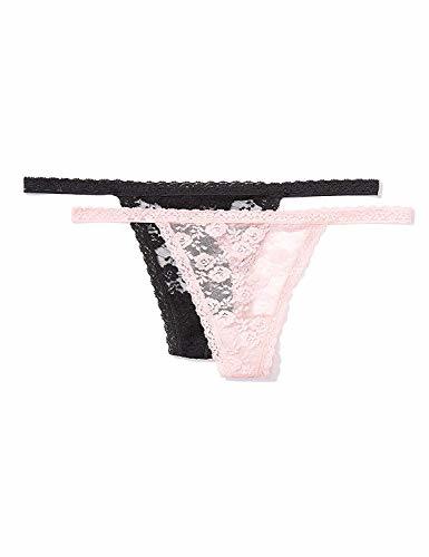 Producto IRIS & LILLY Tanga de Encaje Suave para mujer, Pack de 2,