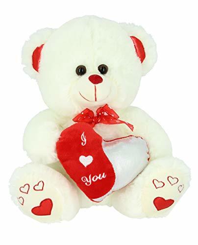 Producto Bimar Peluche Oso Blanco 28 cm Corazon Partido