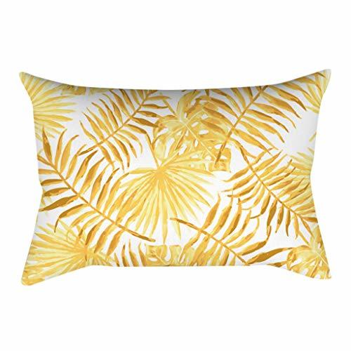 Products YWLINK 1PC Amarillo Rectangular Moda Simple Vendimia Funda De Almohada CojíN DecoracióN