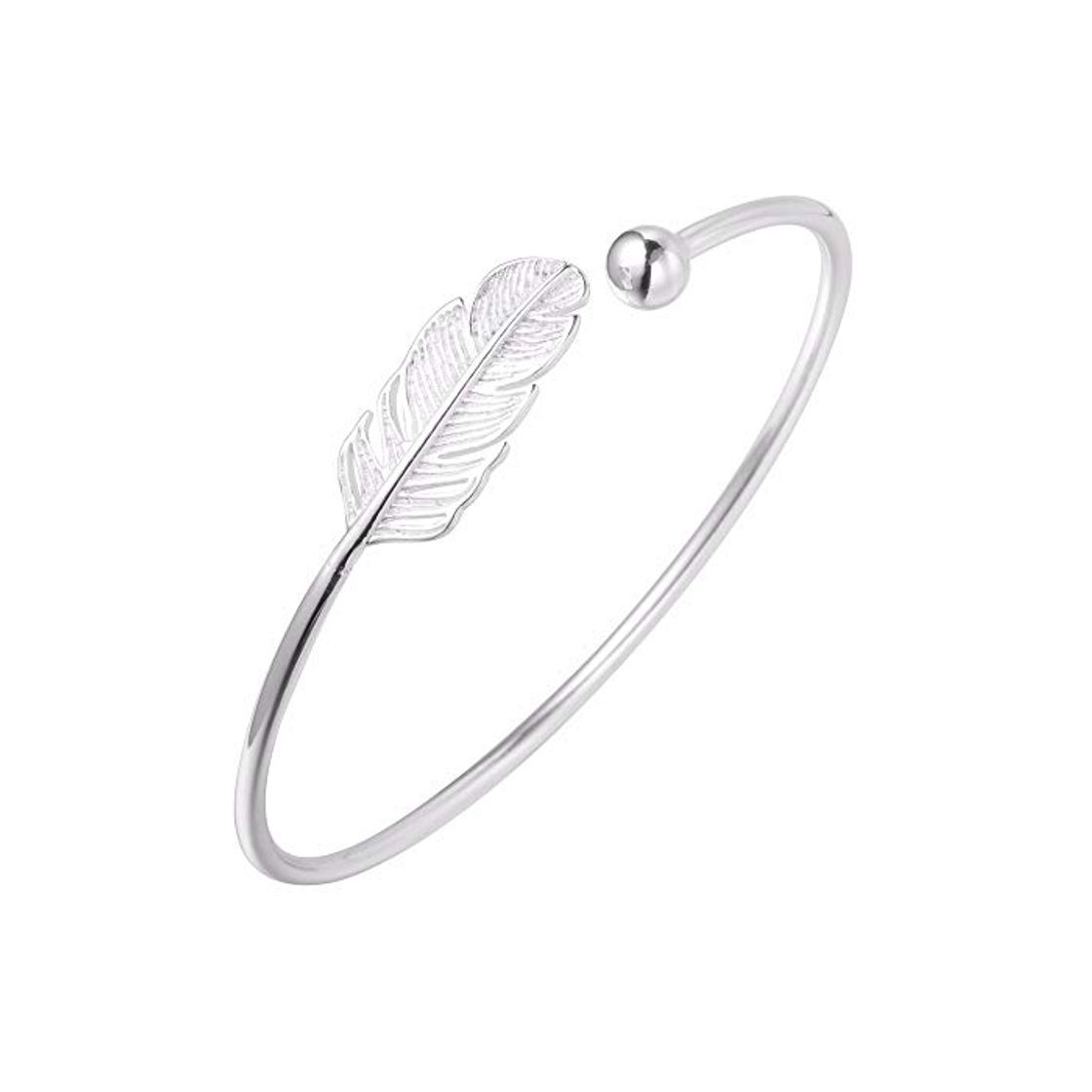 Producto Pulsera de plata de ley 925 con diseño de hoja