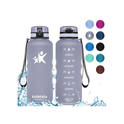 KollyKolla Botella Agua Sin BPA Deportes - 1.5L