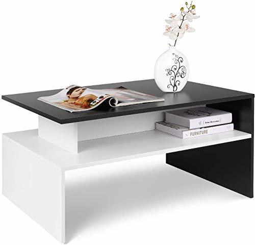 Social Homfa Mesa Centro Salón Mesa de Café Mesa Madera Mesa Auxiliar con