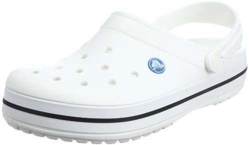 Social Crocs Crocband U, Zuecos Unisex Adulto, Blanco