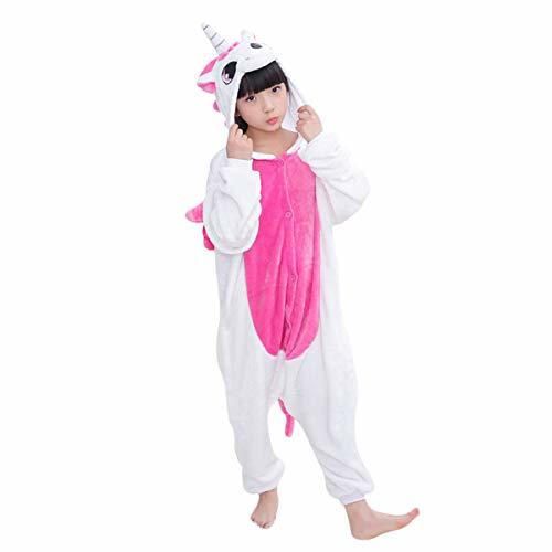 DEBAIJIA Pijama Animal Unicornio para Niños Niñas Disfrace Cosplay Franela Traje del