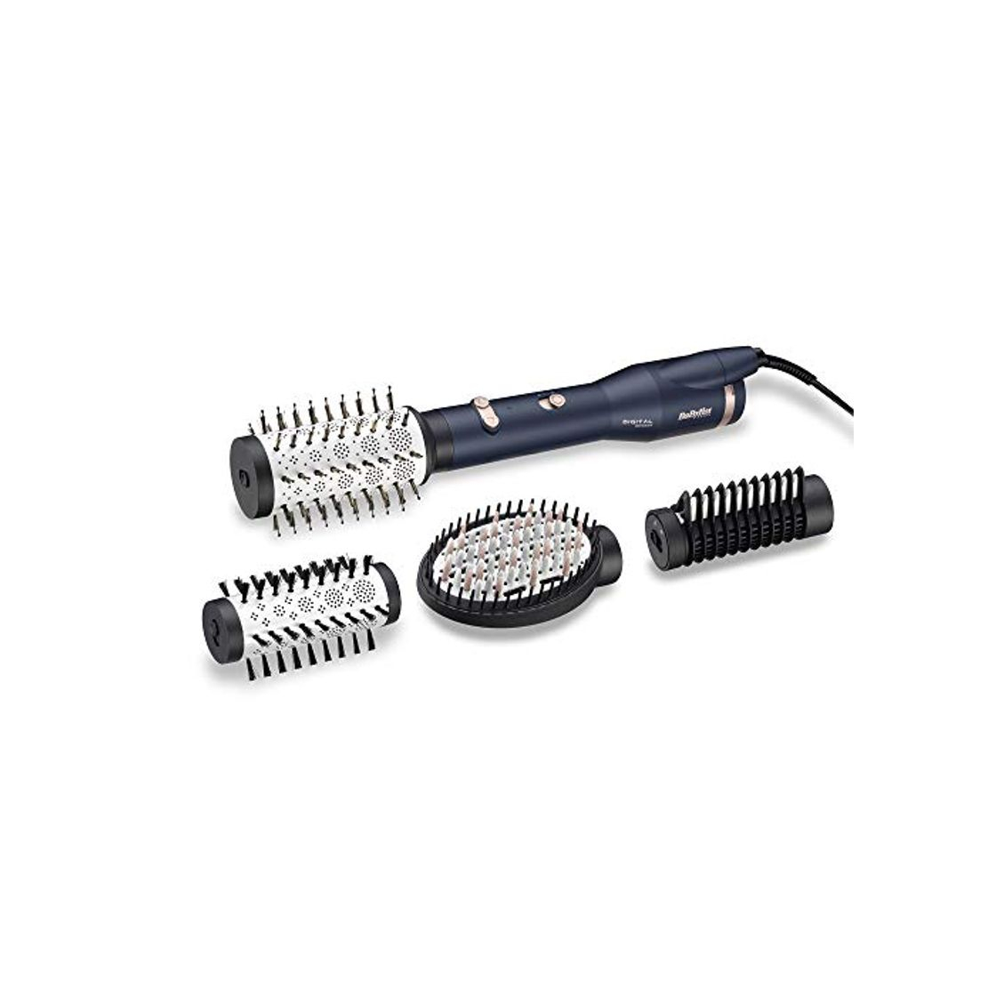 Social BaByliss AS500E – Cepillo de aire con sensor digital ajusta automáticamente la