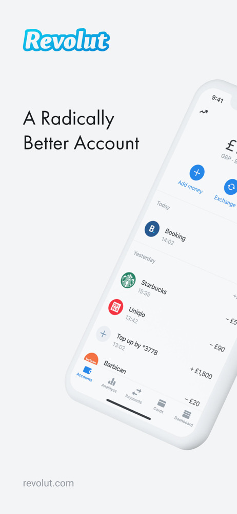 App Revolut - Radically Better