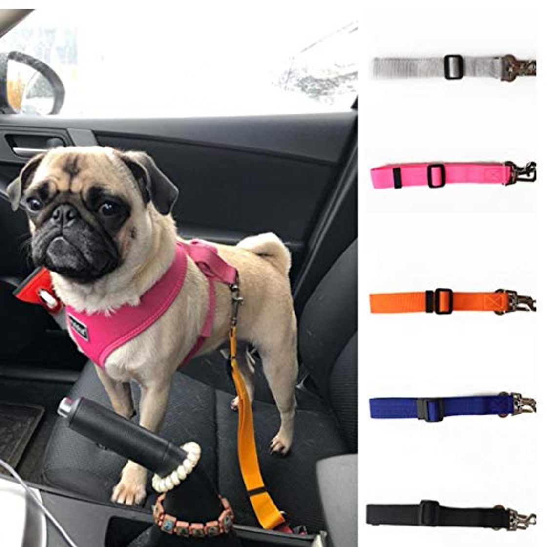 Producto PiniceCore Gato Perro Ajustable Correa del cinturón de Seguridad Arnés de Seguridad de Coche para los Productos Gatos Perros para Mascotas acessorios