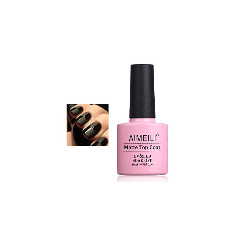 Social AIMEILI Top Coat Mate Esmalte Semipermanente De Uñas Soak Off UV LED