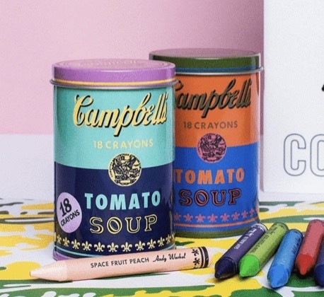 Product Mudpuppy Andy Warhol Soup Can Crayons