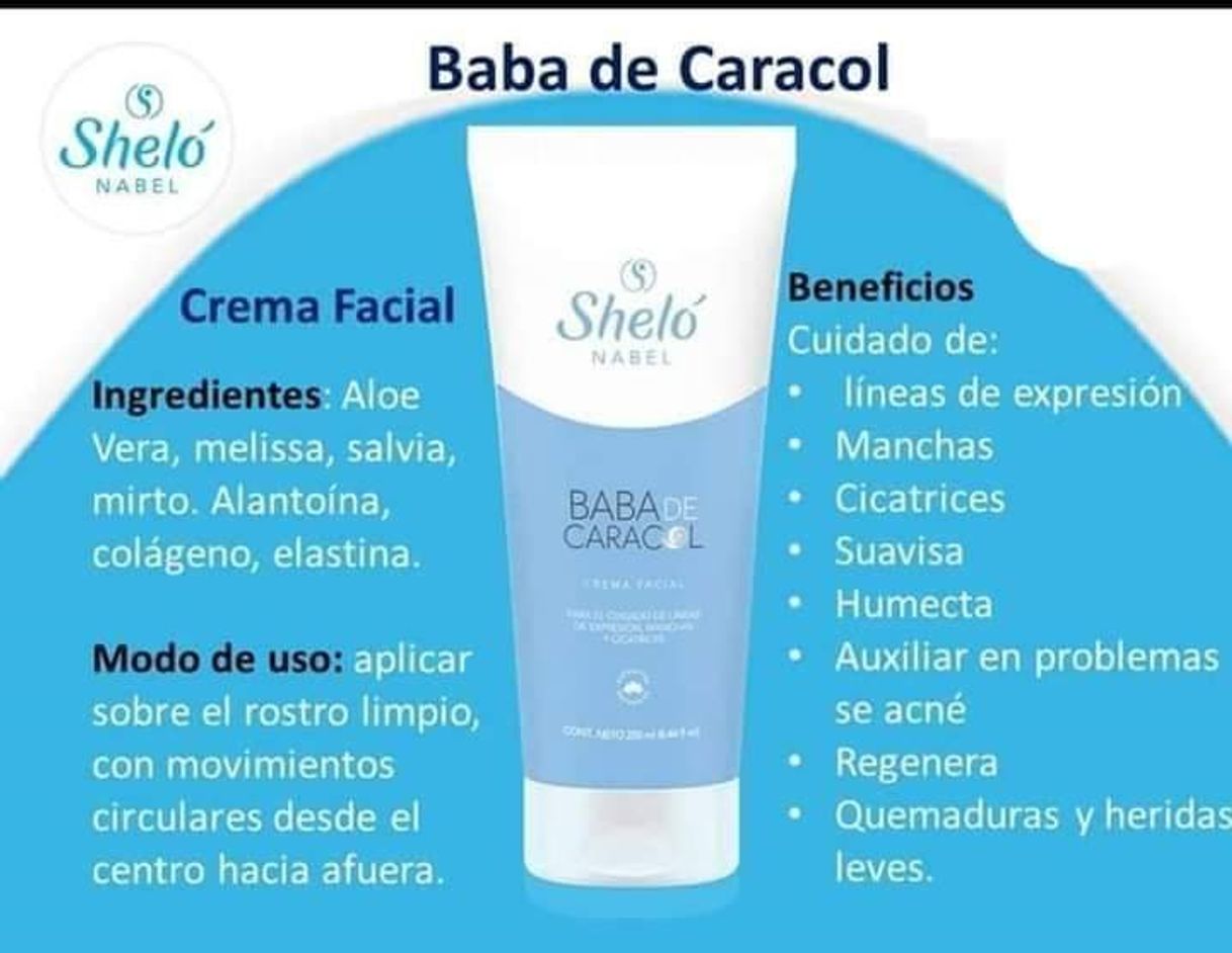 Producto Crema de Baba de Caracol