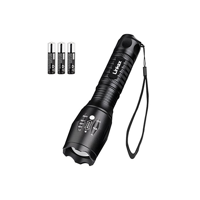 Social Linkax Linterna LED Alta Potencia Linterna de Mano Linternas Antorcha 800 LM