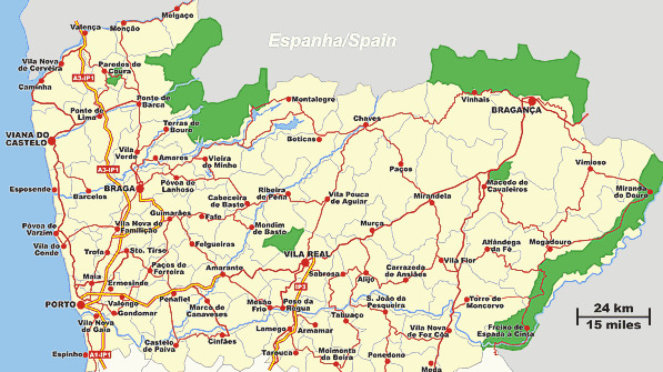 Social Mapa Regional Portugal Norte