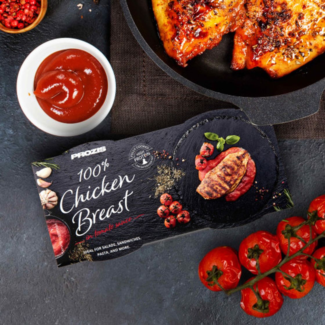 2 x 100% Peito de Frango Premium - em molho de tomate 80 g