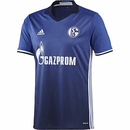 Lugar adidas FC Home Jersey Camiseta 1ª Equipación Schalke 04 2017-2018, Hombre, Azul