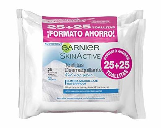 Garnier Skinactive - Toallitas Desmaquillantes Refrescantes
