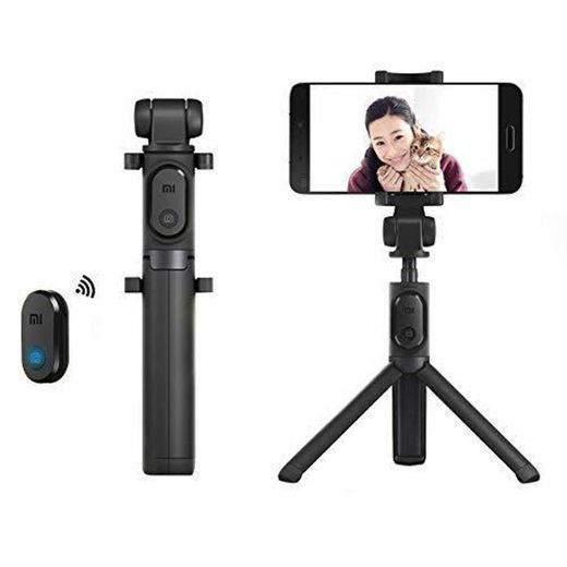 Palo Selfie, Xiaomi Móvil Palo Selfie Trípode Bluetooth con Wireless Remoter, 360