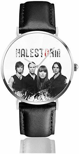 Place Halestorm I Like It Heavy Men Leather Strap Military Watches Women's Waterproof