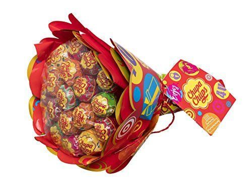 Chupa Chups Caramelo con Palo de Sabores Variados Flower Bouquet