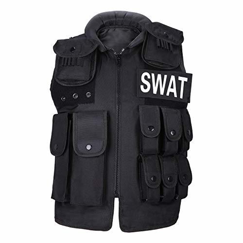 Product Uniqueebella Chaleco táctico Molle Swat Policía Airsoft Combat Army Chaleco con múltiples