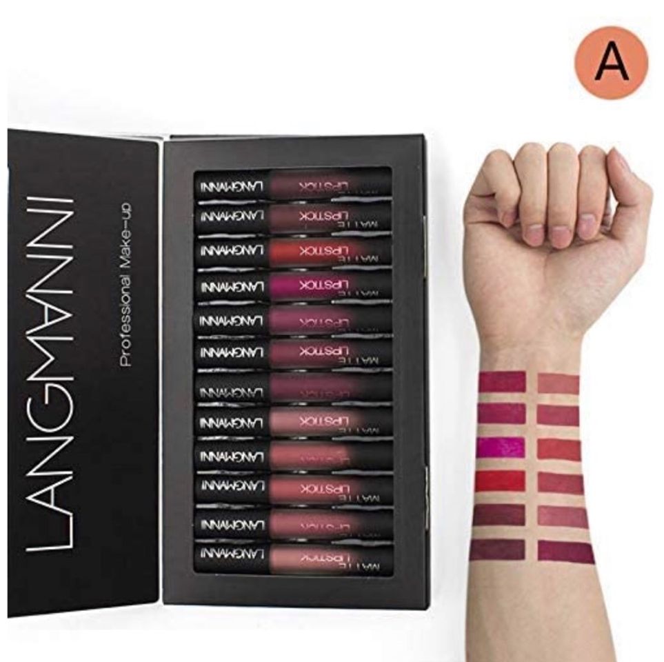 Social Beauty Sexy 6PCS/brillo de labios mate Sexy líquido Lipstick impermeable larga duración