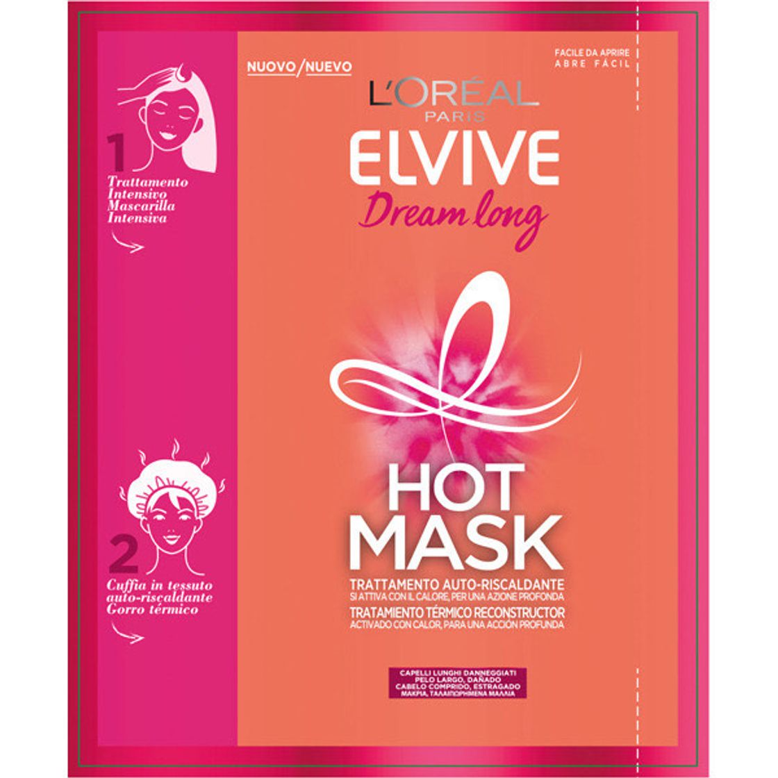 Productos Dream Long Hot Mask Tratamiento Térmico Reconstructor Elvive