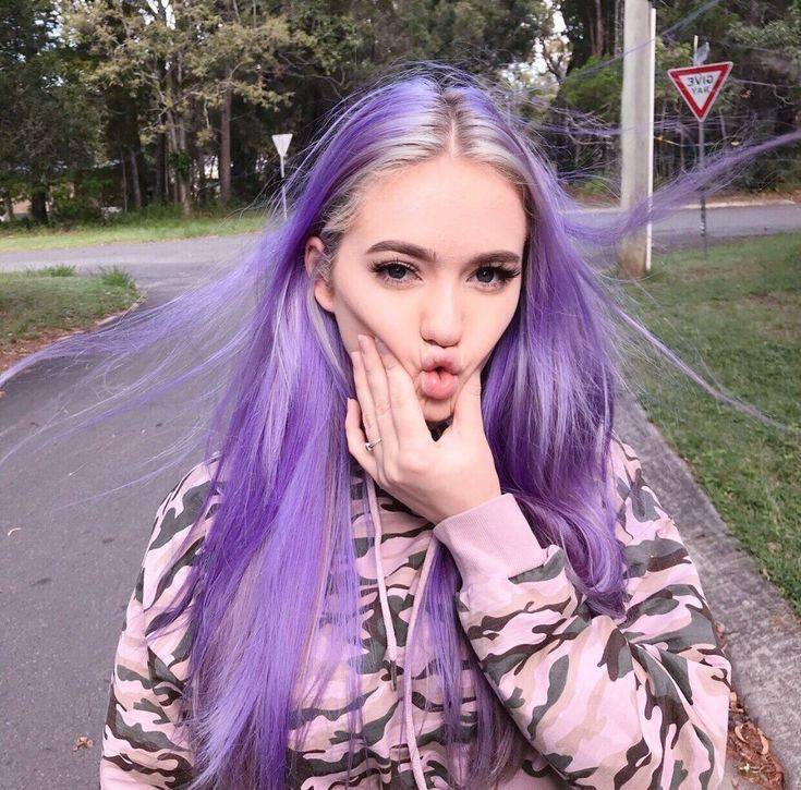 Fashion Cabelo lilás 💜