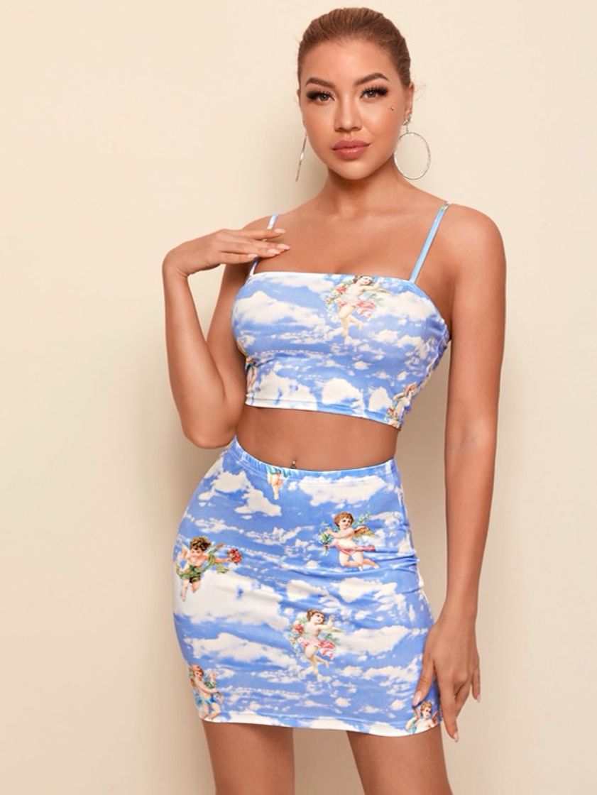 Fashion SHEIN Corte Fora Simples sexy Conjunto de biquíni